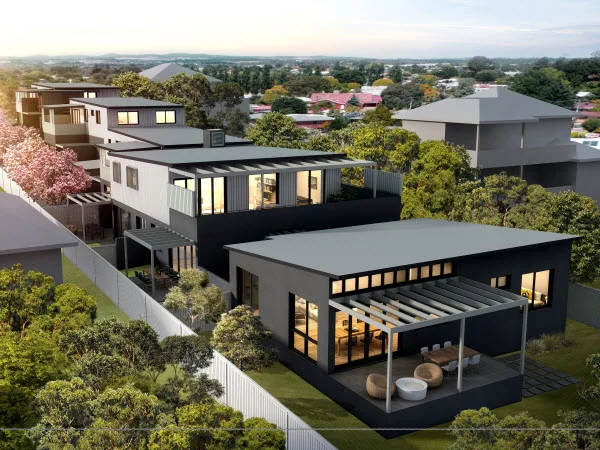 3D design of modern houses